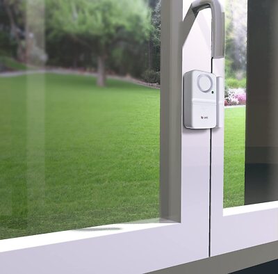 X4-LIFE Alarmanlage Tür-Alarm Fensteralarm 110db Magnet-Sensor Kontakte weiss