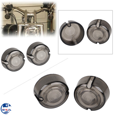 SMOKED TURN SIGNAL LENS FOR HARLEY SPORTSTER XL FXD FXR 86-01 & FXST 86-99