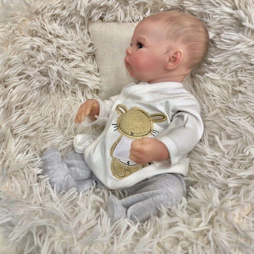 18" Lifelike Reborn Baby Doll Meadow Full Body 3D Skin Newborn Boy Kids Toy Gift - Picture 6 of 7