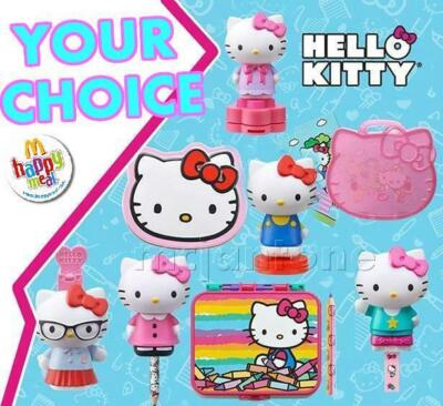McDonald's 2015 HELLO KITTY School STATIONERY Tools SANRIO Cat