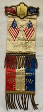 1892 HARRISON-REID 3X9 SILK RIBBON W/ MULTICOLOR CELLO RIBBON BAR RARE & SUPERB!