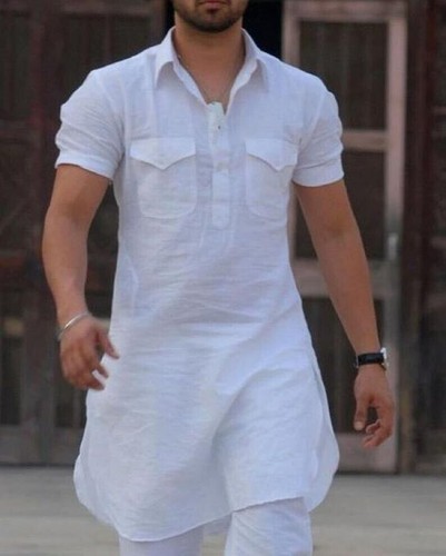 Fashion Shirt Men's Short Kurta Cotton 