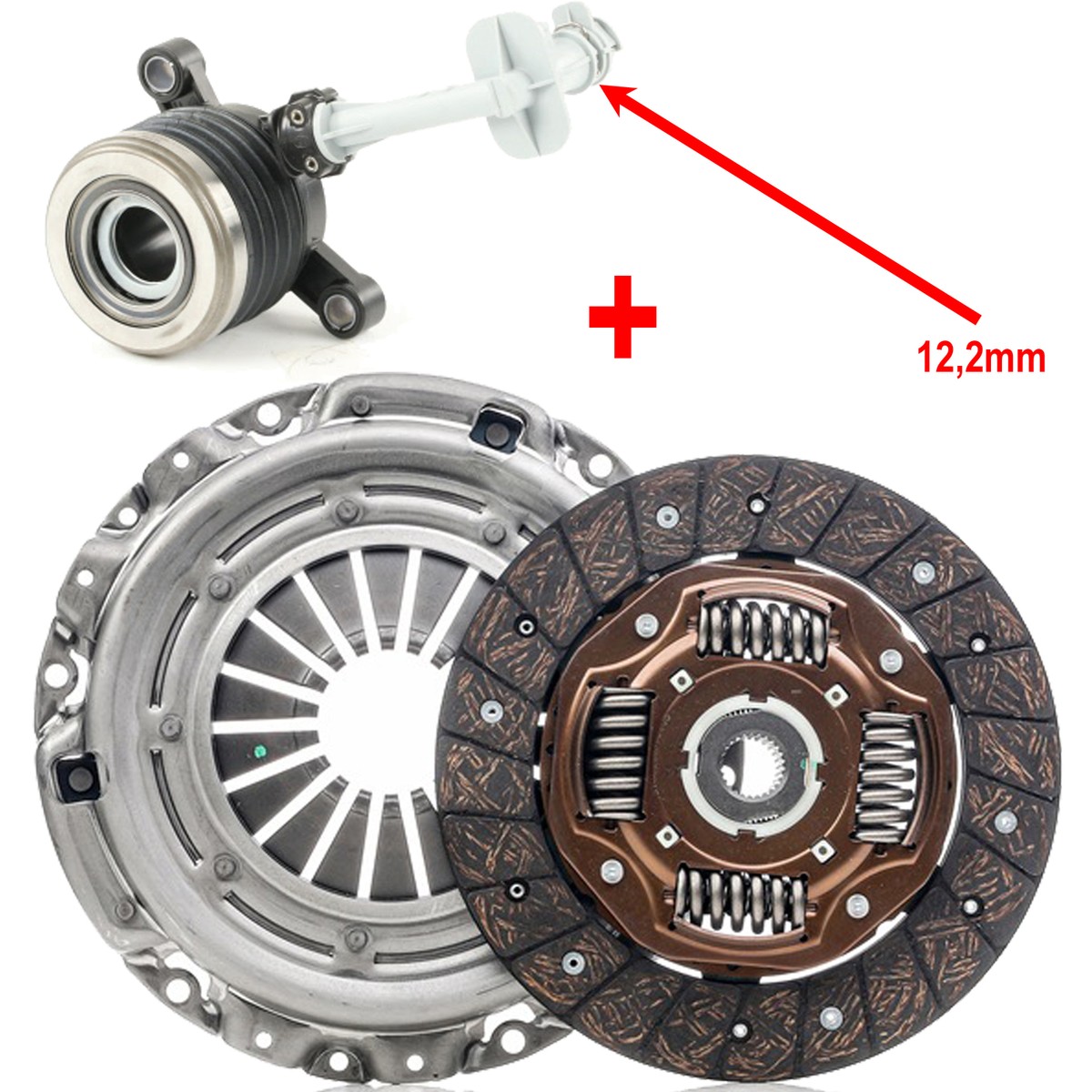 Butée D'embrayage Adaptable Partsline Pour Renault/Dacia - Compatible Captur, Clio, Kangoo, Logan, Sandero... - Équivalent 306202313R, 4152502000 - 9
