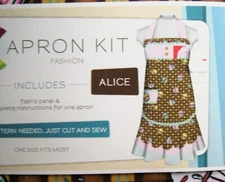 CREATIVE CUTS Alice Cupcakes  Adult Sized BIB APRON Fabric Panel -OOP