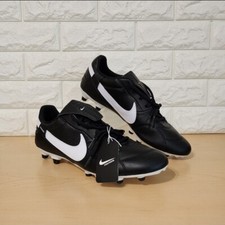 Nike Premier 3 FG Size 12 Soccer Cleats Calfskin Leather Black White AT5889-010