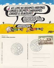 Nationale Lotterie. Postkarte. Serie G - Humorvolle Zeichnungen von Forges. Neu
