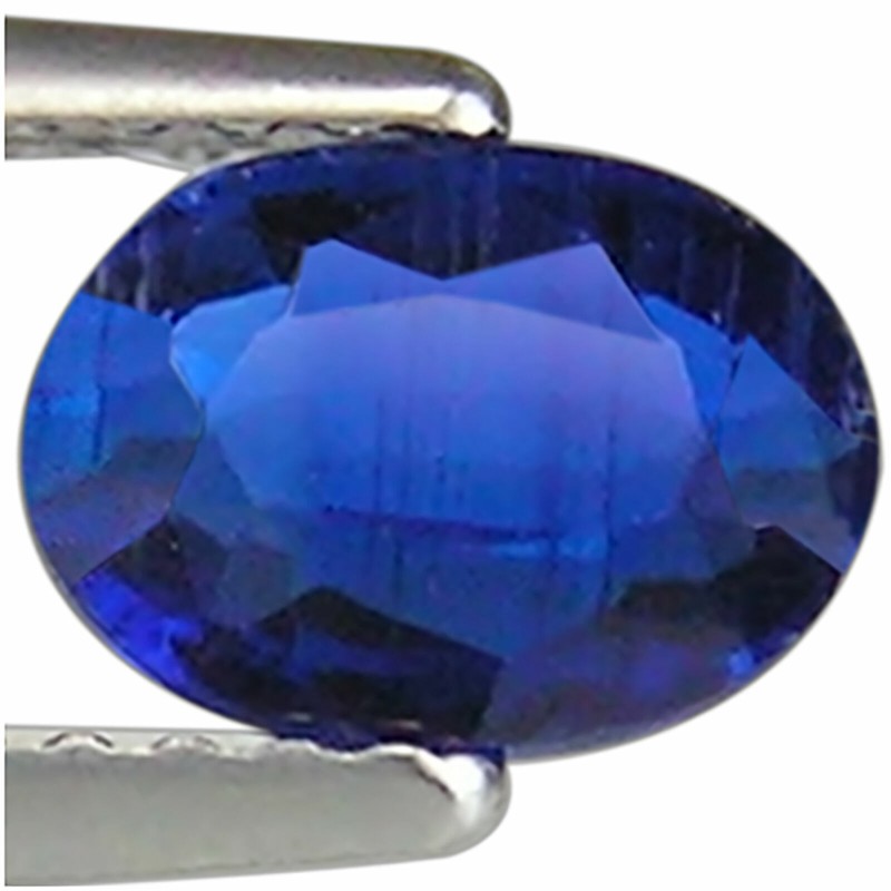0.83 Ct Natural Kyanite Gemstone Deep Blue Color Oval Cut