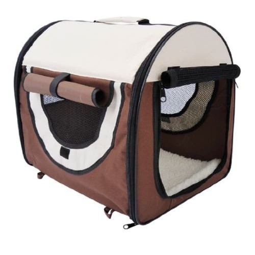 Pawhut Folding Fabric Soft Pet Crate Dog Cat Travel Carrier Cage Kennel