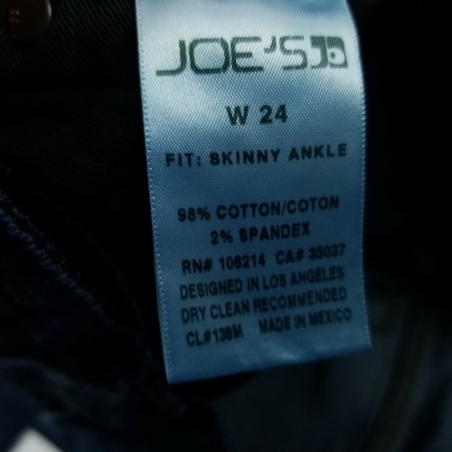 Joes Jeans Womens 24 x 30 Skinny Ankle Jeans Distressed Blue Stretch New - Picture 8 of 8