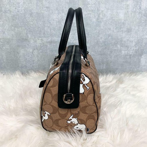 Coach X Peanuts Snoopy Bag Rowan Satchel - Picture 7 of 10
