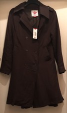 Lee Cooper Brown Trench Coat Uk Size 14l Bnwt