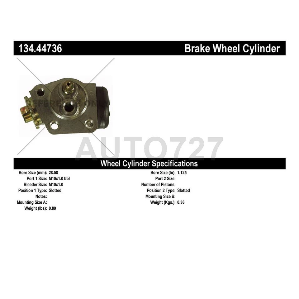 Centric Front Right 2PCS Drum Brake Wheel Cylinder For Toyota Hi-Lux 1972-1974 Foto 3 de 4