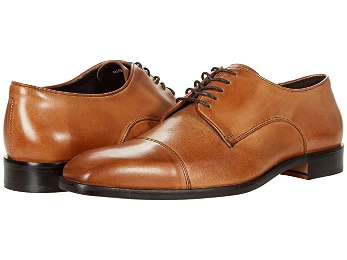 Zapatos Oxford Massimo Matteo Z4712* Para Hombre Marrón Italiano Puntera Talla 8 M Foto 4 de 4