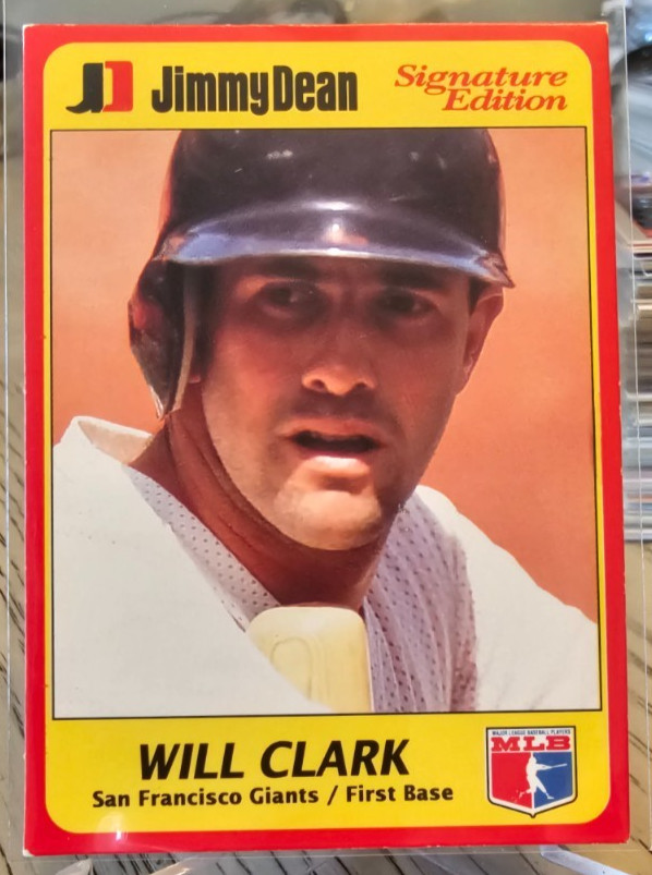 1991 Jimmy Dean Signature Edition Will Clark #1 Giants