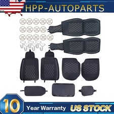 Full Leather Seat Covers Front Rear Fits Chevy Silverado 1500 20072021