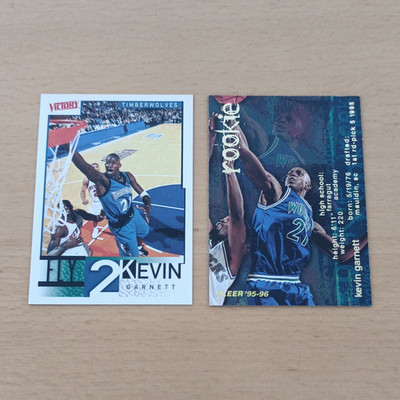 Kevin Garnett Fleer Rookie 95-96 #293 / Upper Deck Victory 2000 #313