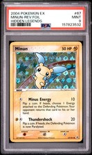 2004 POKEMON EX HIDDEN LEGENDS #67 MINUN-REVERSE FOIL PSA 9 on eBay