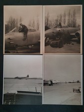 GLOSTER METEOR JET - 16 10x8 Photographs - 1950's Various RAF bases - NEW