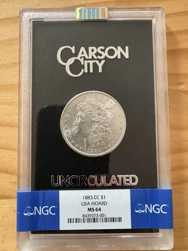 GSA Hoard 1883-CC  Morgan Silver Dollar CERTIFIED NGC MS 64 ~ Box & COA