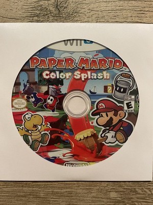 Paper Mario Color Splash; Loose  (Nintendo Wii U, 2016)