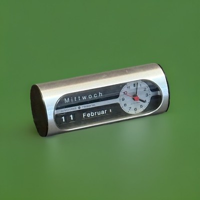 Junghans Resonic up to date Alu Design Tischuhr Uhr - VINTAGE - RAR - LESEN