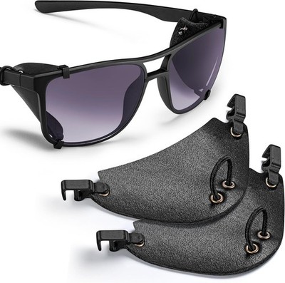 Handcrafted Leather Side Shields for Sunglasses - Perfect for Active Lifestyles