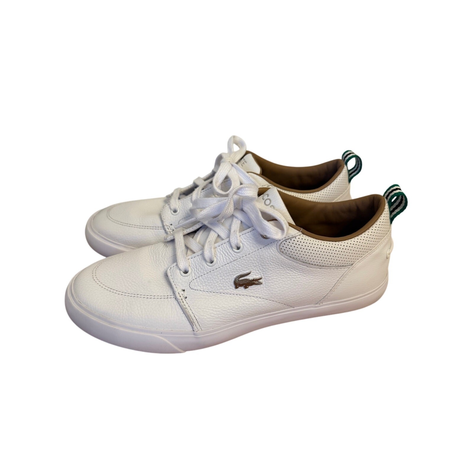 Lacoste Bayliss 119 1 U White Leather Boat Sneaker Men’s Size 8.5 thumbnail 2