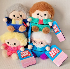 "Juego de 4 peluches Bum Bumz 4,5"" Golden Girls DOROTHY BLANCHE ROSE SOPHIA"