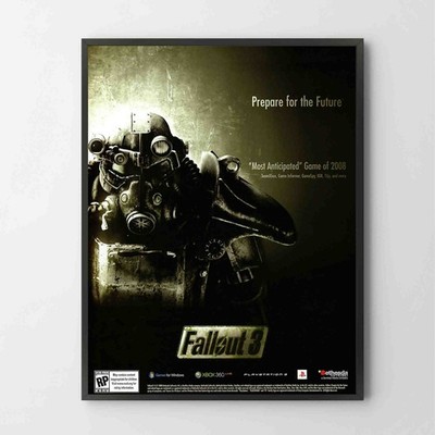 Poster Fallout 3 PS3 XBOX 360 PC Glossy Premium Unframed Poster Print G4964