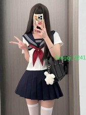   Kawamachi Fragrance  Japanese style orthodox sailor suit JK uniform Skirt set