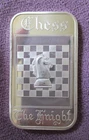 Chess -The Knight- Ultra Rare  1 Troy Oz. .999 Fine Silver Bar Madison Mint