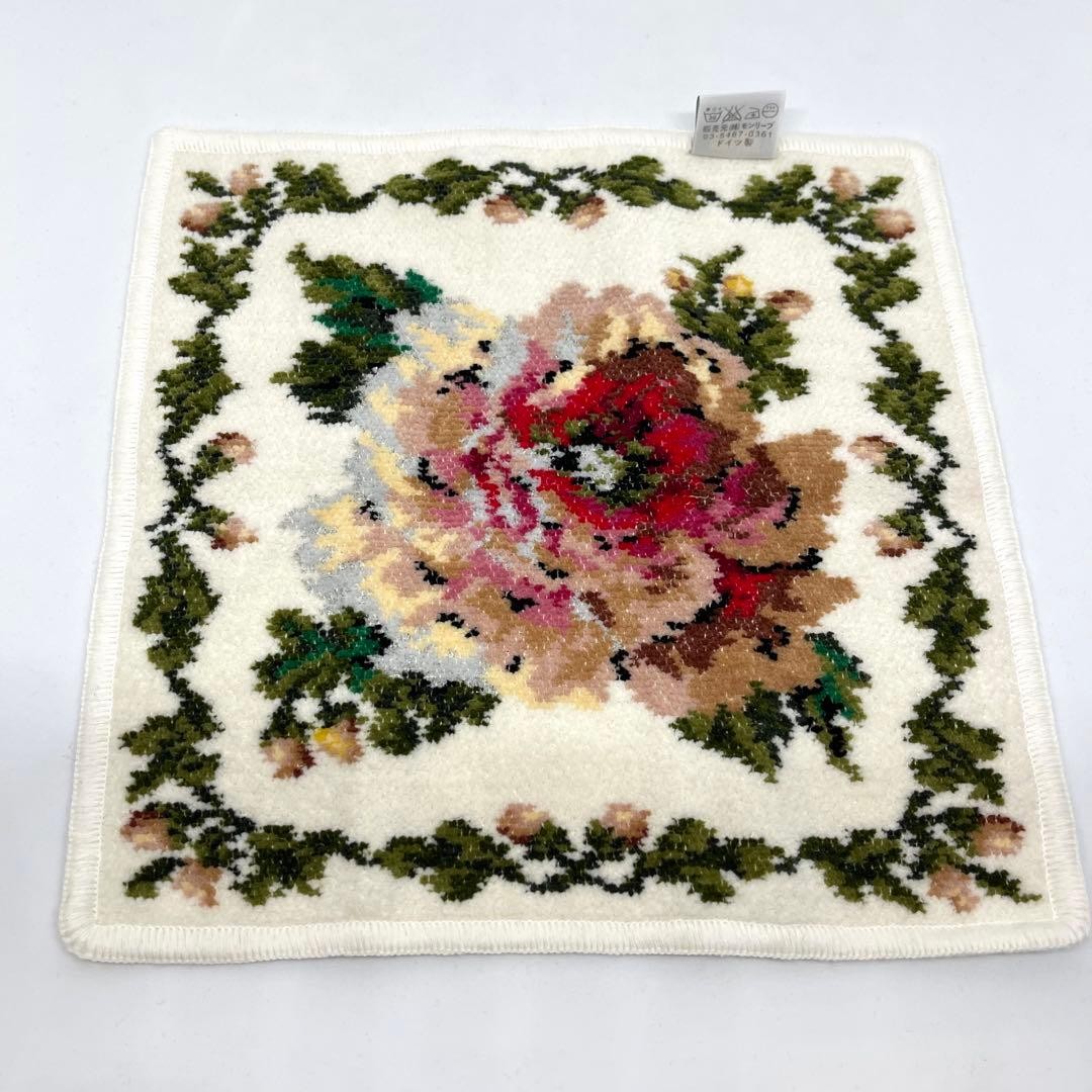 FEILER Handkerchief 2pc Set Flower Pattern 25cm S… - image 8