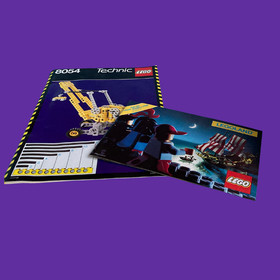 LEGO 1989 Legoland Technic Set Number 8054 Retired Box Instructions READ DESC.