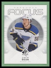 2024-25 SP Authentic Freshman Focus #FF-50 Zach Dean St. Louis Blues