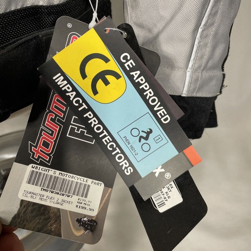 Tourmaster Flex Mens Size XL Motorcycle Full Armor Jacket + 2 Zip-In Liners Gray - Picture 2 of 13