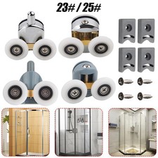 2Pcs Shower Door Rollers Pulleys Roller Runners Round Wheels Track Wheels