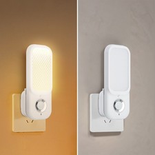 Plug In PIR Motion Sensor Hallway Stairs Socket LED Home Night Light Safe Lamp
