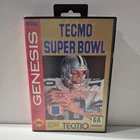 Tecmo Super Bowl Sega Genesis CIB Complete w Hangtab Tested Retro Vintage