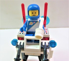 Lego Vintage LL Space Futuron # 6828-Twin-winged Spoiler-100% w/minifig (1988)