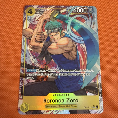 #ad Roronoa Zoro OP15 113 Alternate Art One Piece Adventure On Kami’s Island GBP 18.62