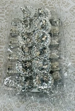 Vintage Christmas Tree Candle Holders NOS 12 Clip On Silver