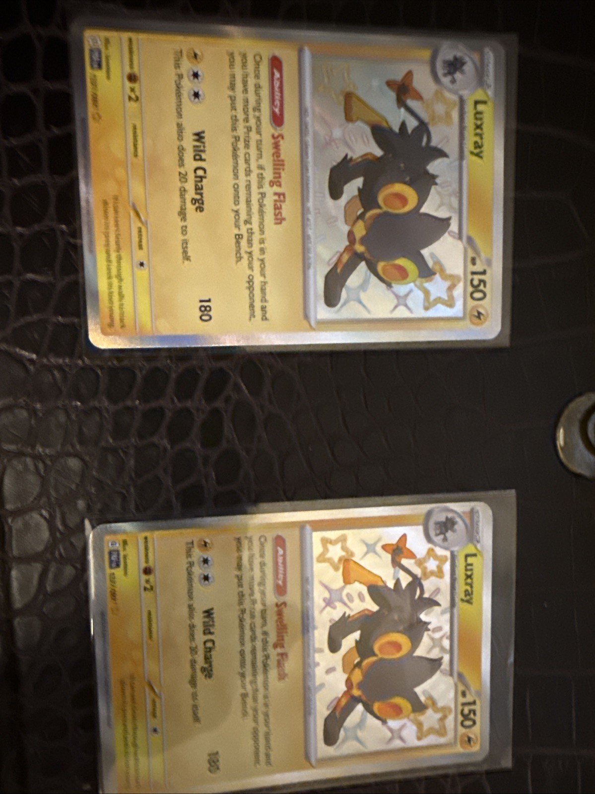 Luxray Baby Shiny 137/091 SV Paldean Fates Rare Card Near Mint Condition