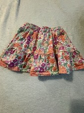 Carter's Girls Floral Ruffle Layered Skort 2T Pink Orange Green