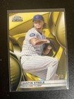 <!--F#f_0-->2025 Topps Black Chrome Justin Steele Gold Refractor 6/50 Chicago Cubs<!--F/-->