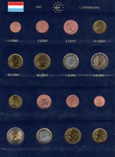 Luxemburg KMS 2007 Kursmünzensatz 1 Cent - 2 Euro bankfrisch/unzirkuliert
