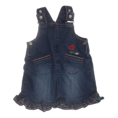 Lindex, Latzkleid, Größe: 80, Blau, Baumwolle, Sonstiges, Denim, Mädchen #rGM