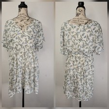 Lulus Bohemian Babydoll Mini Dress Sz XL Floral Cottage Layered Milkwife