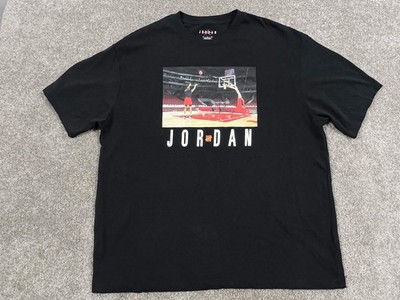 Air Jordan x Undefeated Free Throw Shirt Mens XL Black Basketball Court Arena