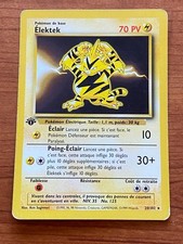 Pokemon Karte Elektktek 20/102 EDITION 1 Base Set 1999 WIZARDS DEUTSCH