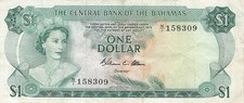 Bahamas 1 Dollar 1974 P-35b